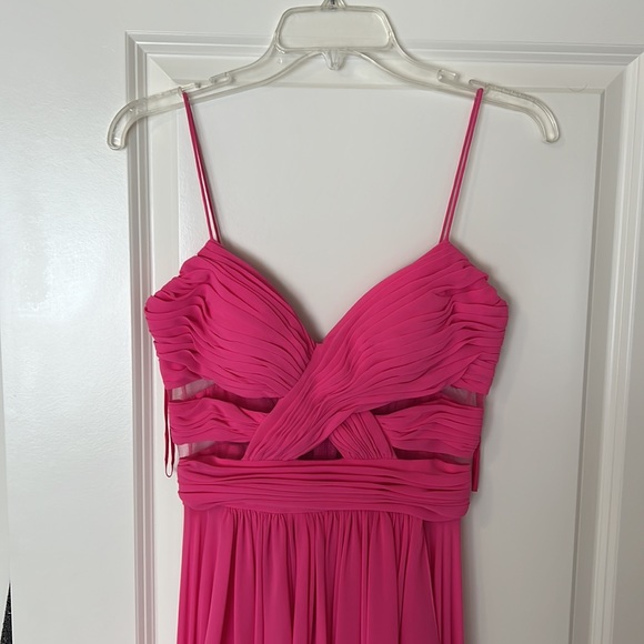 Pink cut out high low formal dress - Picture 13 of 13